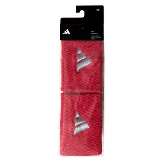 Adidas Long Wristbands – Red & Grey (1 Pair)