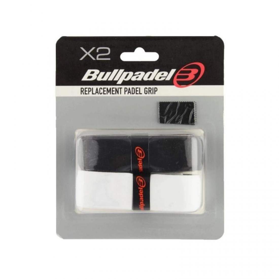 Bullpadel Replacement Grip – Black & White (2 Pack)