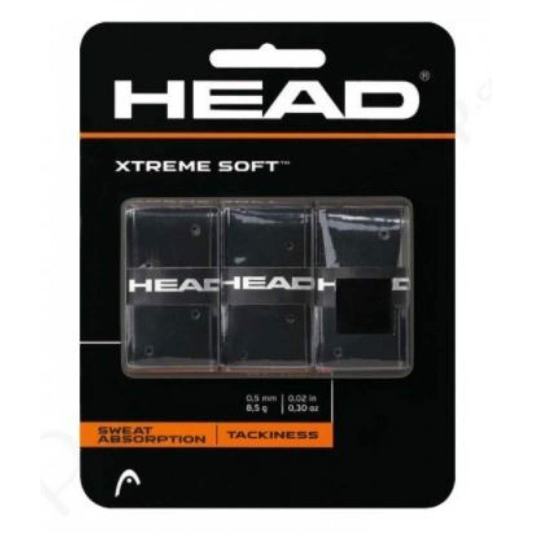 Head Xtreme Soft Overgrip – Black (3 Pack)