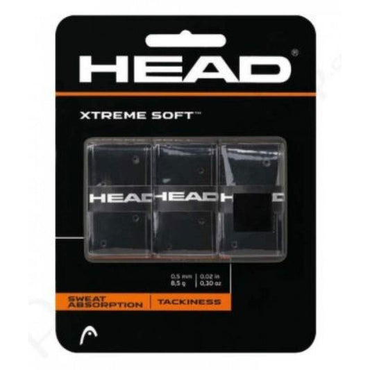 Head Xtreme Soft Overgrip – Black (3 Pack)