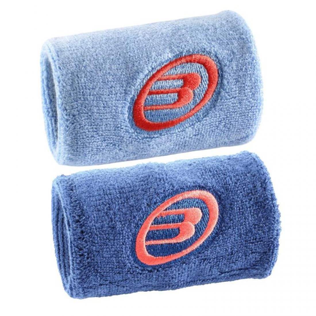Bullpadel Wristbands – Light Blue & Shadow Blue (1 Pair)