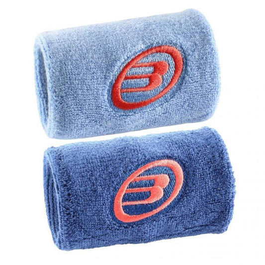 Bullpadel Wristbands – Light Blue & Shadow Blue (1 Pair)